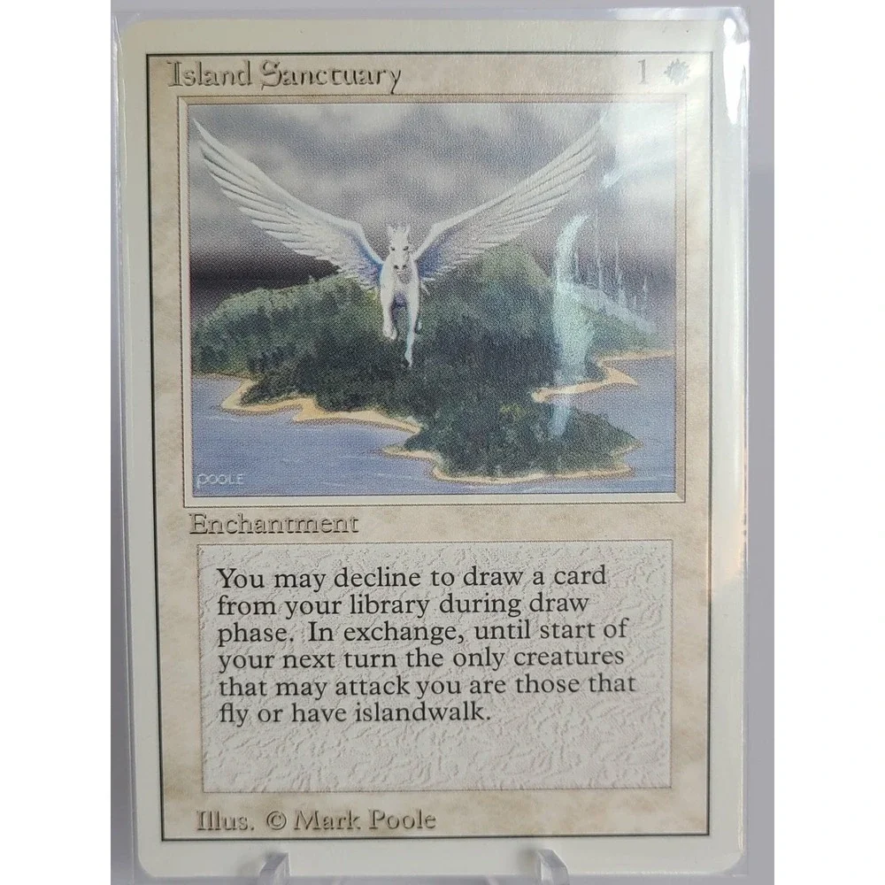 Island Sanctuary – Revised Edition 1994‎ MTG White Enchantment